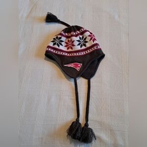 New England Patriots women's fleece lined winter hat